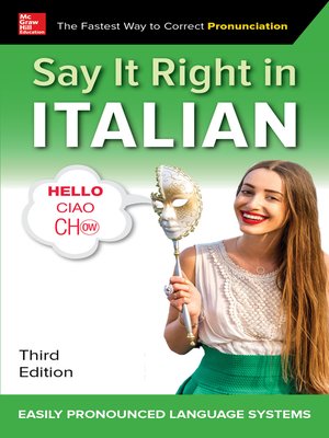 cover image of Say It Right in Italian
